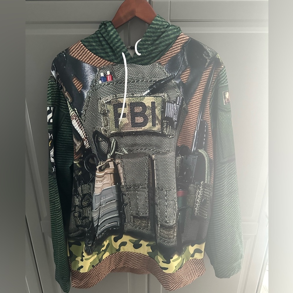 FBI 3d HOODIE size XL